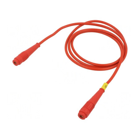 Cablu de măsurare izolat 1m roșu 60VDC 30VAC 32A | Electronic-mag.ro | Componente Electronice