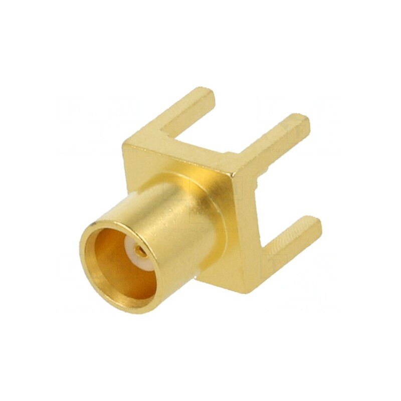 Soclu MCX Mamă Drept 50Ω THT pentru PCB Aurit | Electronic-mag.ro | Componente Electronice