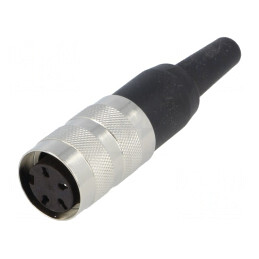 Conector M16 Mufă Mamă 4 PIN 5A 300V Drept | Electronic-mag.ro | Componente Electronice