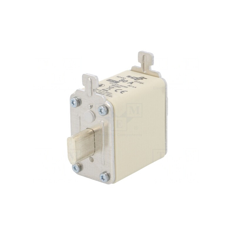 Siguranță industrială ceramică gG 80A 690VAC NH00 | Electronic-mag.ro | Componente Electronice