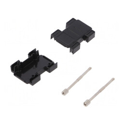 Carcasă pentru adaptor D-Sub 9pin/HD 15pin drept | Electronic-mag.ro | Componente Electronice