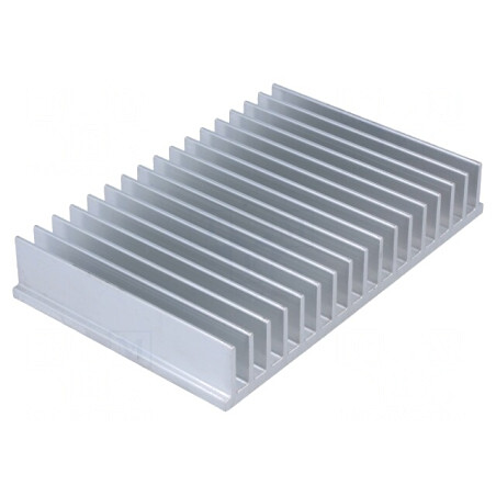 Radiator extrudat cu aripioare 100x150x25 mm brut | Electronic-mag.ro | Componente Electronice