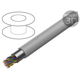 Cablu ecranat 16x2x0,5mm PVC gri