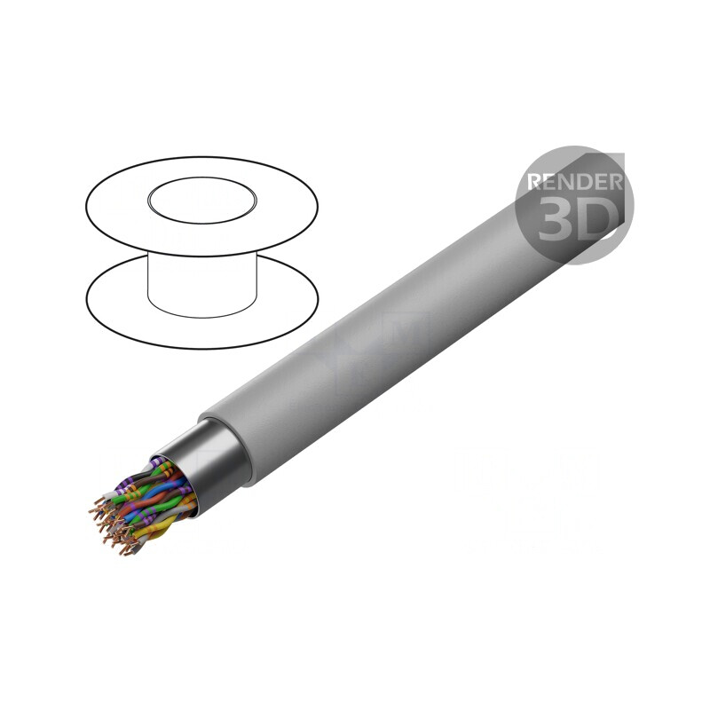 Cablu ecranat 16x2x0,5mm PVC gri | Electronic-mag.ro | Componente Electronice