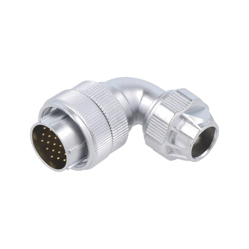 Mufă WF24 tată 19 PIN IP65 400V 5A lipire pe cablu | Electronic-mag.ro | Componente Electronice