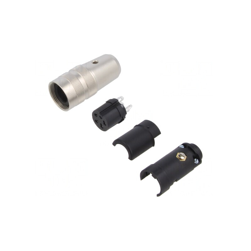 Conector M16 Mufă Mamă 4 PIN Lipire Cablu 6A 150V | Electronic-mag.ro | Componente Electronice