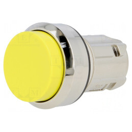 Comutator Apăsare 22mm Galben | Electronic-mag.ro | Componente Electronice