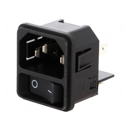Conector alimentare AC 15A 250V IEC 60320 | Electronic-mag.ro | Componente Electronice