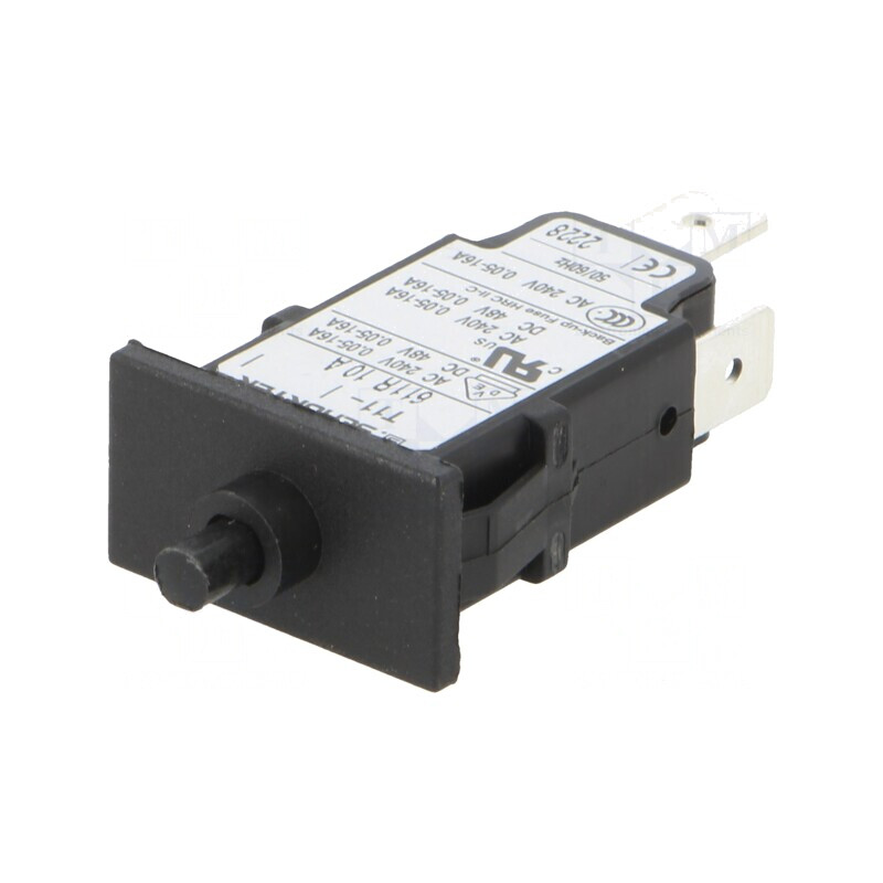 Întrerupător de Supracurent 10A SPST 240VAC 48VDC | Electronic-mag.ro | Componente Electronice