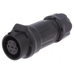Mufă Circulară 7-PIN 5A Aurită 16mm | Electronic-mag.ro | Componente Electronice