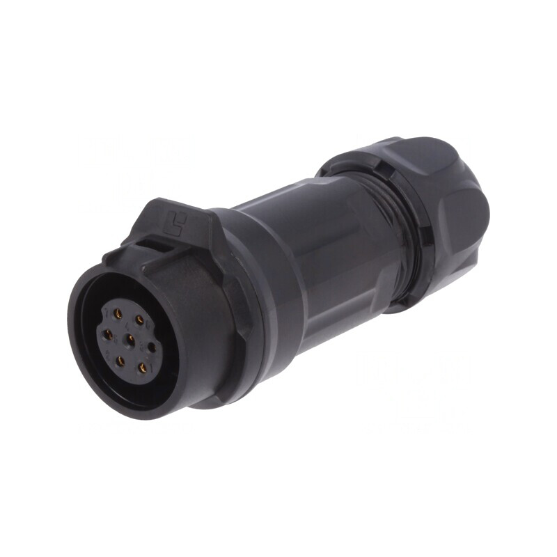 Mufă Circulară 7-PIN 5A Aurită 16mm | Electronic-mag.ro | Componente Electronice