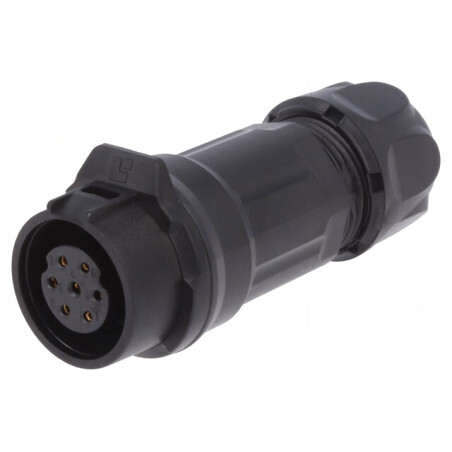 Mufă Circulară 7-PIN 5A Aurită 16mm | Electronic-mag.ro | Componente Electronice