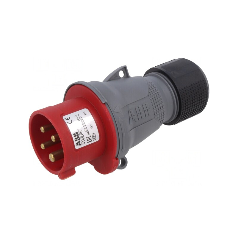 Conector Alimentare AC Trifazat cu Mufă Dreaptă pe Cablu | Electronic-mag.ro | Componente Electronice