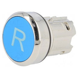 Comutator Apăsare 22mm Albastru | Electronic-mag.ro | Componente Electronice
