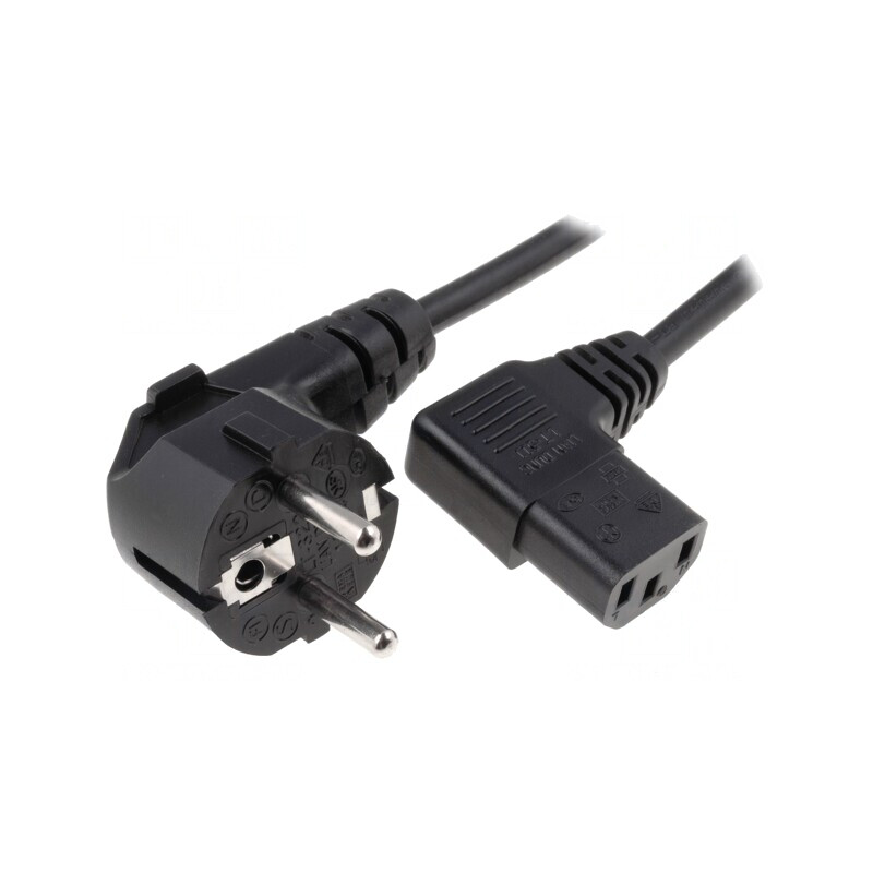 Cablu Alimentare 3x1mm2 CEE 7/7 la IEC C13 90° | Electronic-mag.ro | Componente Electronice Cablu Alimentare 3x1mm2 CEE 7/7 la IEC C13 90° | Electronic-mag.ro | Componente Electronice