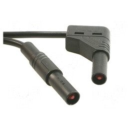 Cablu de măsurare 16A 1m negru | Electronic-mag.ro | Componente Electronice