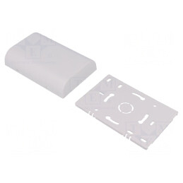 Carcasă montare perete ABS albă 80x120x25mm | Electronic-mag.ro | Componente Electronice