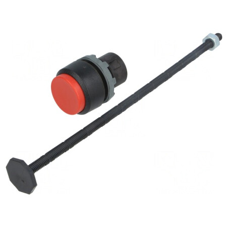 Comutator apăsare 22mm roșu stabil | Electronic-mag.ro | Componente Electronice
