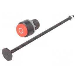Comutator Acționat Prin Apăsare 22mm Roșu | Electronic-mag.ro | Componente Electronice