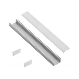 Profi LED Profil Aluminiu 1m Suprafețe Anodizat | Electronic-mag.ro | Componente Electronice