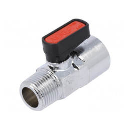 Robinet mecanic cu bilă alamă nichelată 20bar | Electronic-mag.ro | Componente Electronice