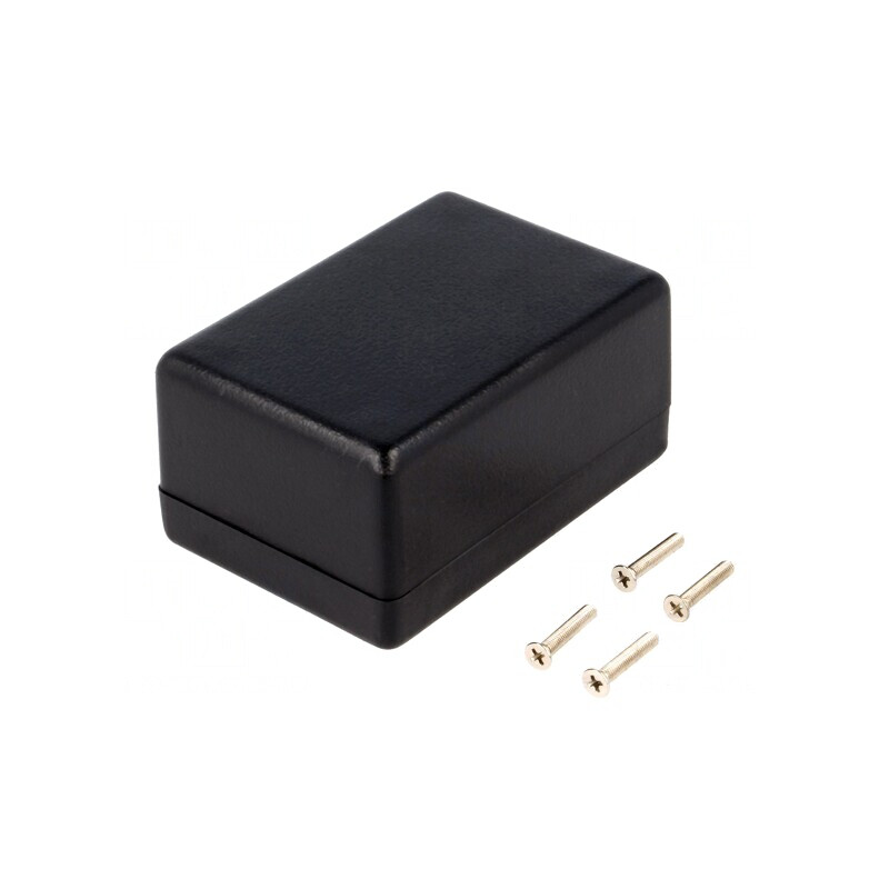 Carcasă universală neagră ABS IP54 56x81x40mm | Electronic-mag.ro | Componente Electronice