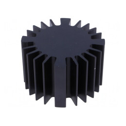 Radiator LED Negru 60mm x 37,5mm | Electronic-mag.ro | Componente Electronice