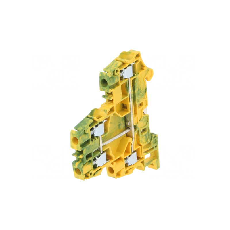 Conector Șine 0,2-6mm2 1 Pistă 4 Borne Galben-Verde | Electronic-mag.ro | Componente Electronice Conector Șine 0,2-6mm2 1 Pistă 4 Borne Galben-Verde | Electronic-mag.ro | Componente Electronice
