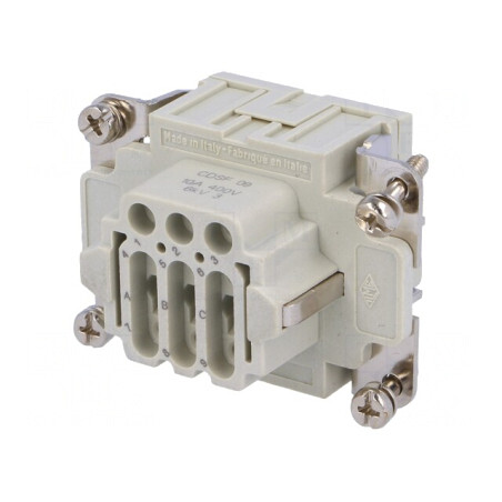 Conector HDC Mamă 9 Pini 400V 10A | Electronic-mag.ro | Componente Electronice