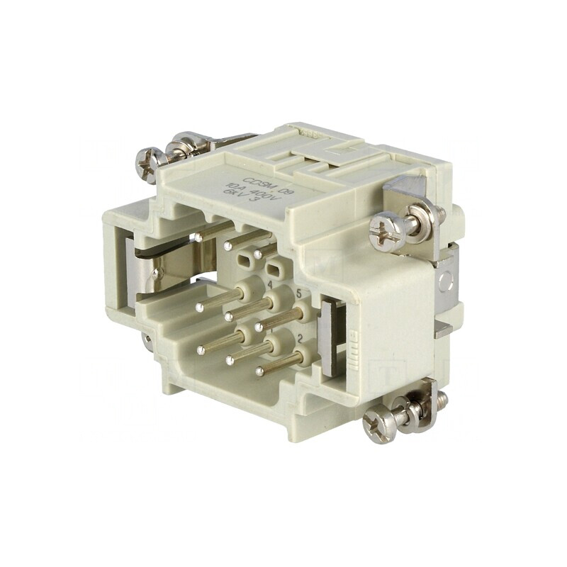 Conector HDC tată 9 pini 10A 400V | Electronic-mag.ro | Componente Electronice