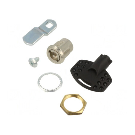 Închizătoare din aliaj de zinc 25mm cu manetă din oțel nichelată | Electronic-mag.ro | Componente Electronice