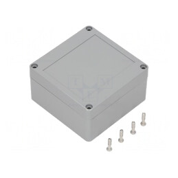 Carcasă Universală ABS Gri Închis 100x100x55mm | Electronic-mag.ro | Componente Electronice