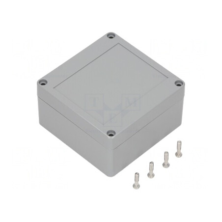 Carcasă Universală ABS Gri Închis 100x100x55mm | Electronic-mag.ro | Componente Electronice