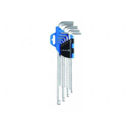 Set Chei Imbus Sferic Oțel Crom-Vanadium 9 Bucăți | Electronic-mag.ro | Componente Electronice