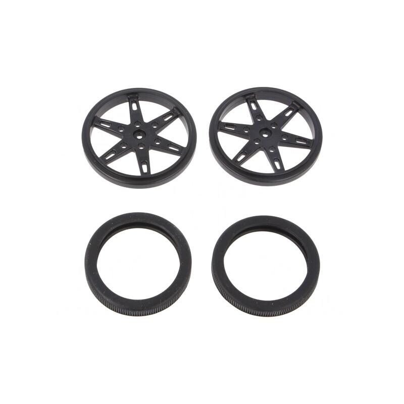 Ax neagră moletat 60mm 8mm | Electronic-mag.ro | Componente Electronice