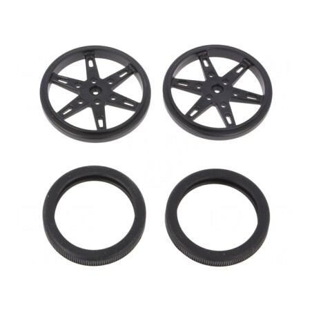 Ax neagră moletat 60mm 8mm | Electronic-mag.ro | Componente Electronice