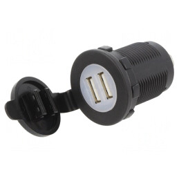 Alimentator USB Dublu 12-24V 5V 2.4A | Electronic-mag.ro | Componente Electronice