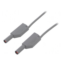 Cablu de măsurare 32A mufă banană 4 mm gri | Electronic-mag.ro | Componente Electronice