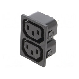 Conector Alimentare AC Mamă 250V 10A 1,5mm | Electronic-mag.ro | Componente Electronice