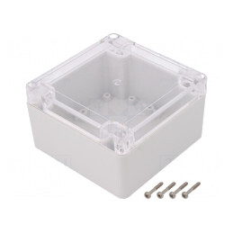 Carcasă Universală 105x105x60mm cu Bucşă din Alamă | Electronic-mag.ro | Componente Electronice
