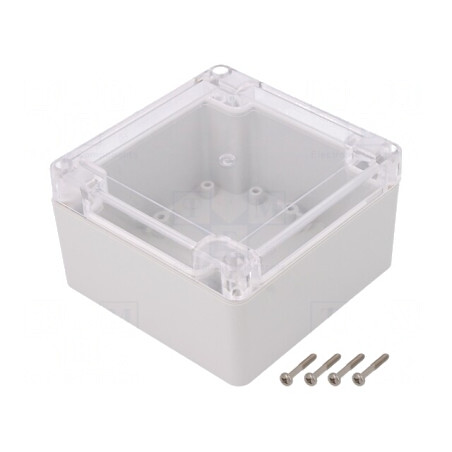 Carcasă Universală 105x105x60mm cu Bucşă din Alamă | Electronic-mag.ro | Componente Electronice