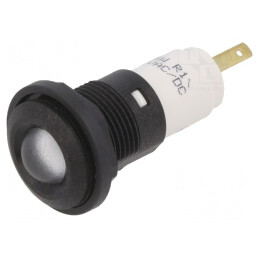 Lampă de control LED albă 12V Ø16mm