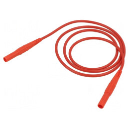 Cablu de măsurare 19A mufă banană 4mm, 1m | Electronic-mag.ro | Componente Electronice