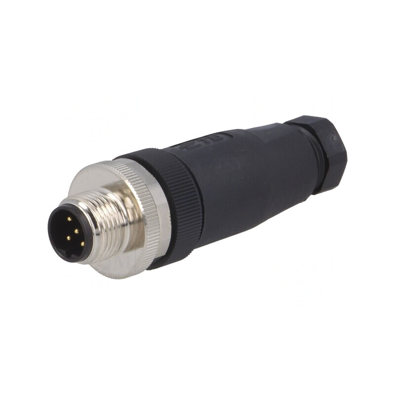 Mufă M12 5 PIN Tată IP67 60V Profibus Drept Pe Cablu | Electronic-mag.ro | Componente Electronice