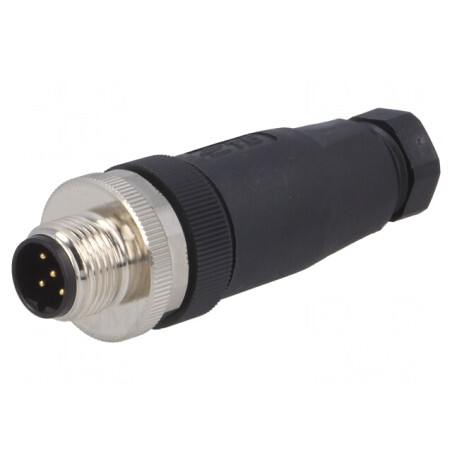 Mufă M12 5 PIN Tată IP67 60V Profibus Drept Pe Cablu | Electronic-mag.ro | Componente Electronice