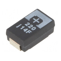 Condensator tantal-polimer 220uF 6,3V SMD | Electronic-mag.ro | Componente Electronice