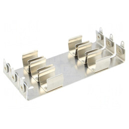 Suport Baterii AA R6 Aluminiu 6 Sloturi Montaj Șuruburi | Electronic-mag.ro | Componente Electronice