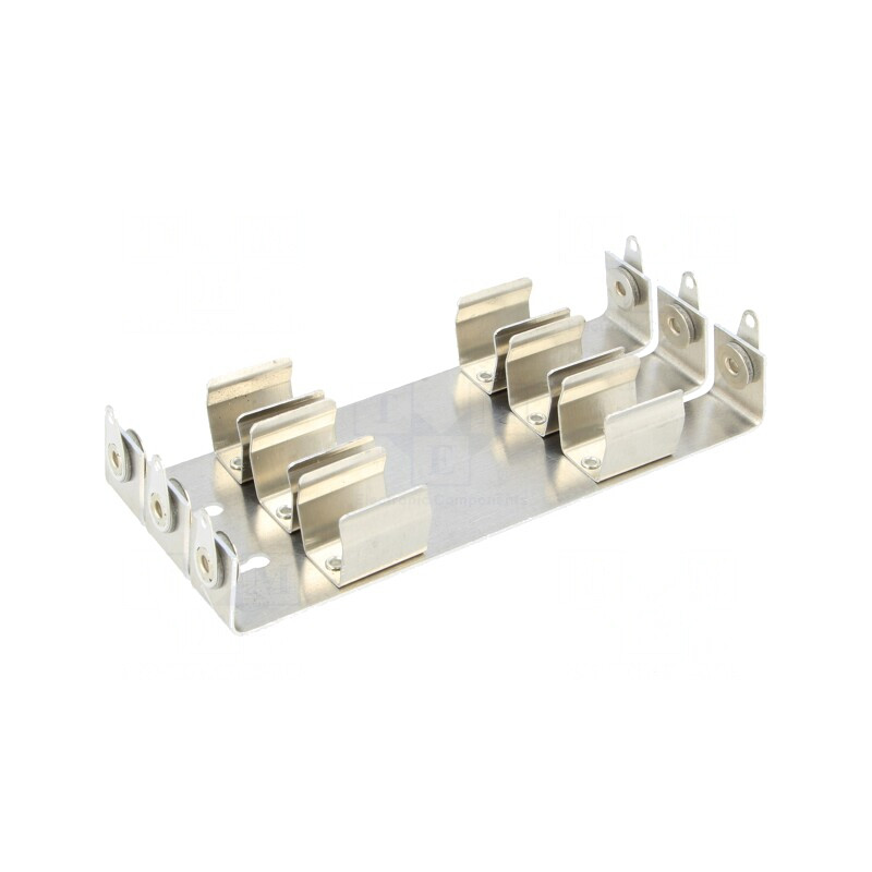 Suport Baterii AA R6 Aluminiu 6 Sloturi Montaj Șuruburi | Electronic-mag.ro | Componente Electronice