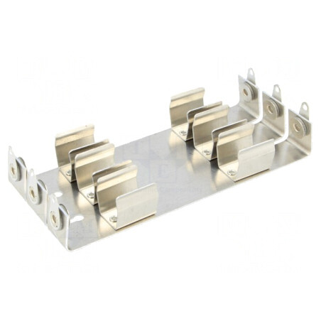 Suport Baterii AA R6 Aluminiu 6 Sloturi Montaj Șuruburi | Electronic-mag.ro | Componente Electronice