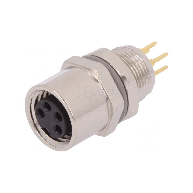 Conector M8 Mamă 4 PIN Neecranați IP67 30V | Electronic-mag.ro | Componente Electronice